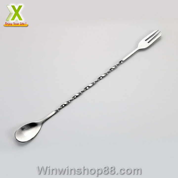 Muỗng Khuấy Inox Pha Chế Cocktail Dài 32cm