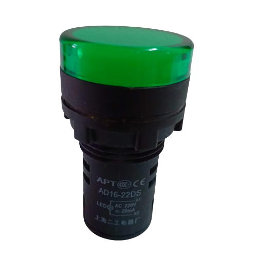 03 Đèn báo pha 22mm-220v xanh và đỏ vàng