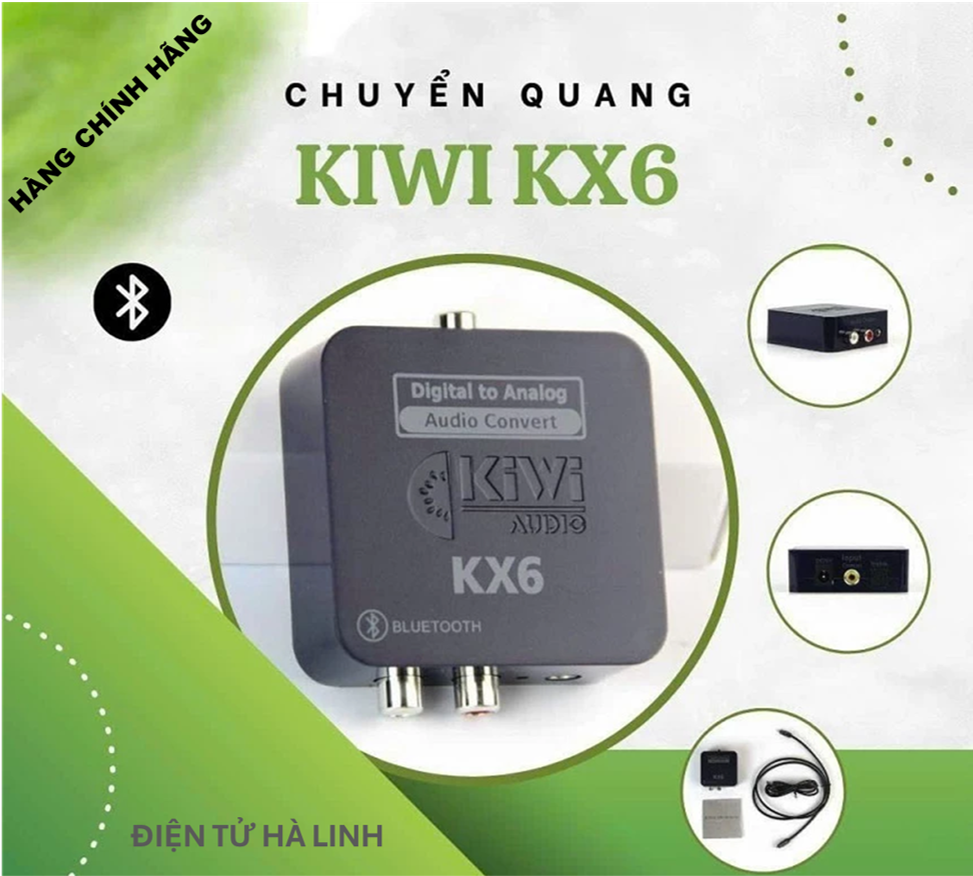 Optical Kiwi KX6, Bộ chuyển đổi âm thanh optical có Bluetooth KIWI- CHÍNH HÃNG