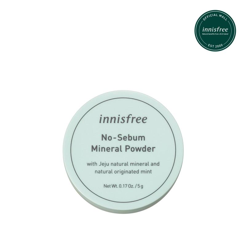 Phấn phủ kiềm dầu dạng bột khoáng innisfree No Sebum Mineral Powder 5g