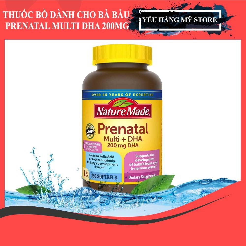 [HCM]Thuốc Bổ Dành Cho Bà Bầu PRENATAL MULTI DHA 200mg