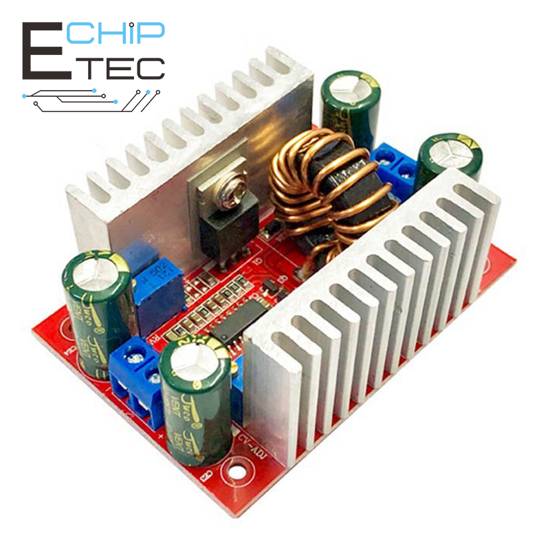 Bộ Điều Chỉnh Điện Áp EChipTEC DC-DC 15A 400W 8.5V-50V Đến 10-60V -INTL