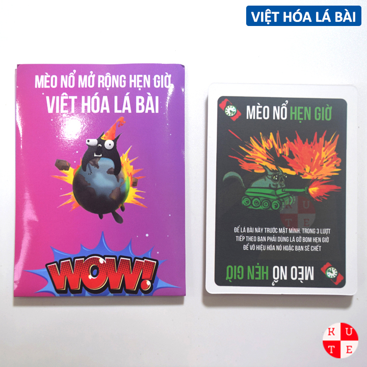 Bộ Mèo Nổ Mở Rộng Boardgame Exploding Kittens Việt Hóa Bán Lẻ 1 Bộ