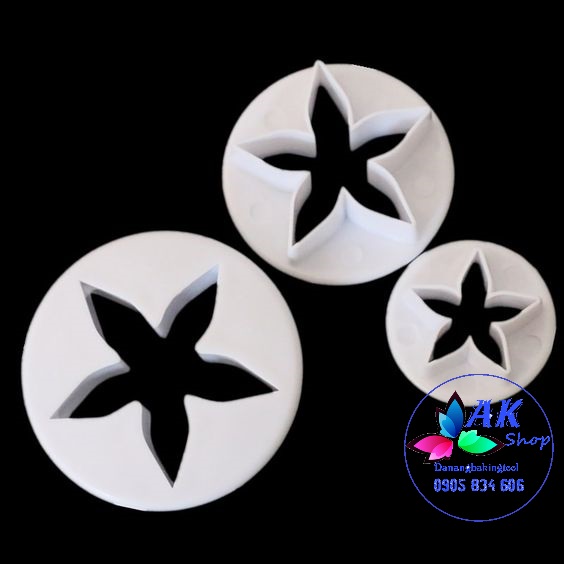 SET 3 KHUÔN CUTTER NHỰA (NỤ HỒNG)