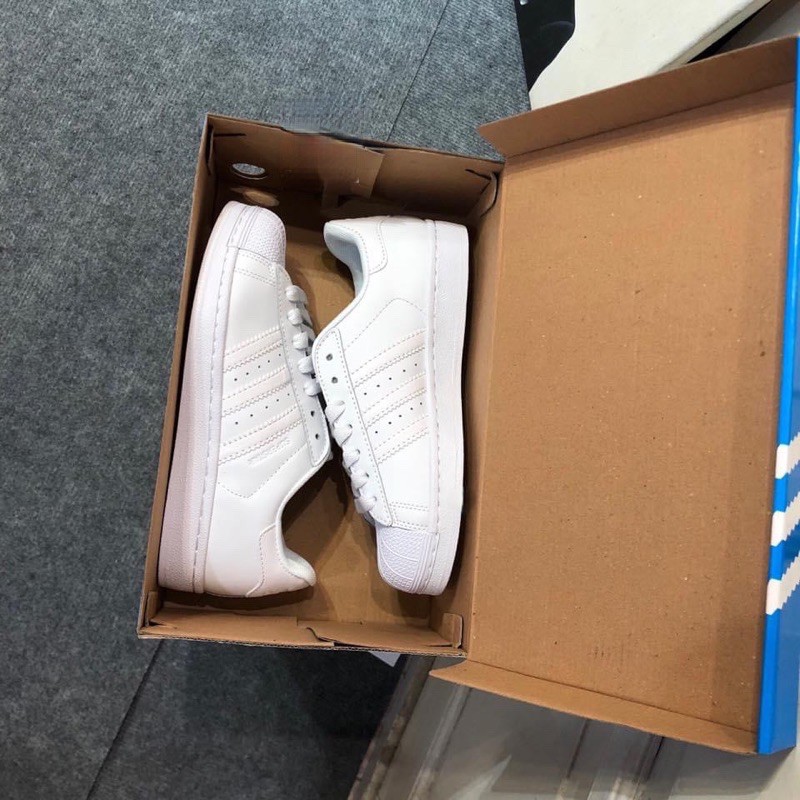 🔥Ảnh thật🔥 Giày thể thao sneaker super star trắng full