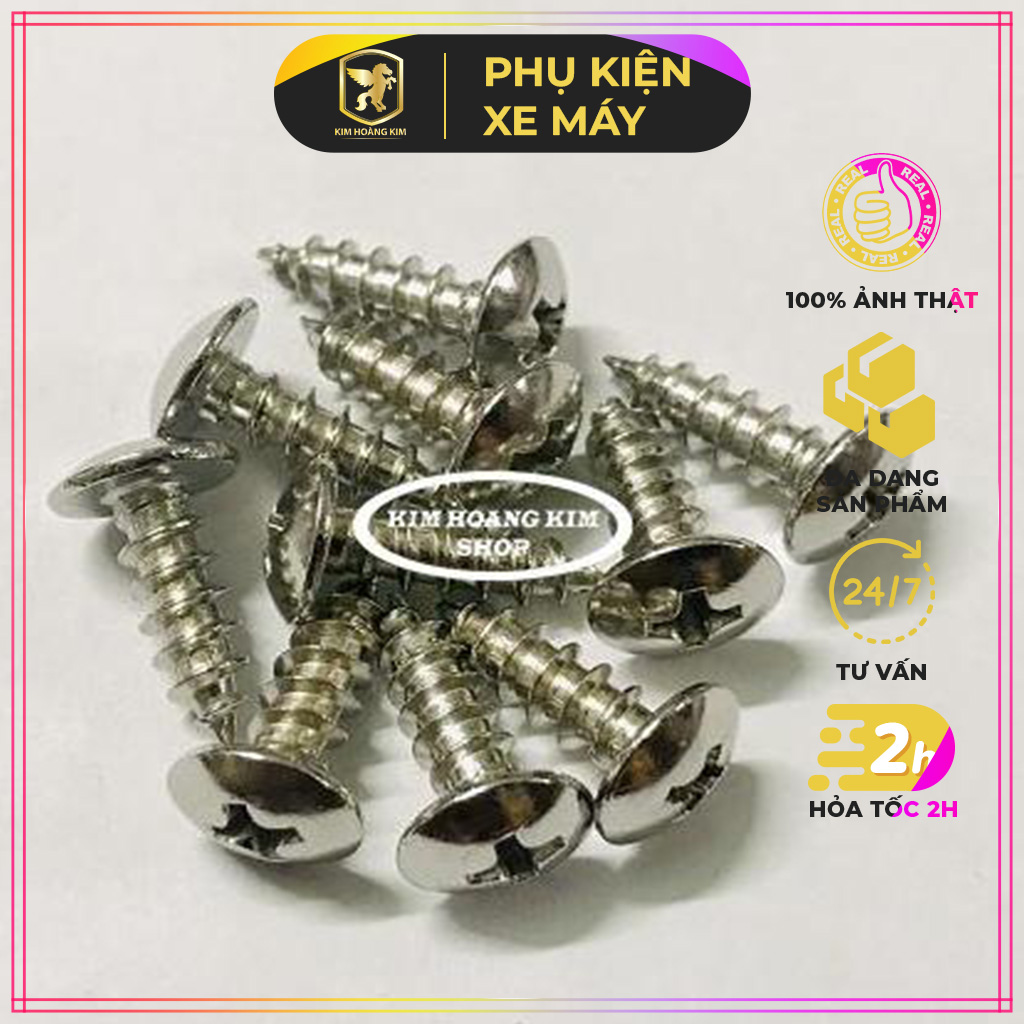 10 con ốc gắn dàn áo các loại xe máy , uy tín, chất lượng, mua ngay