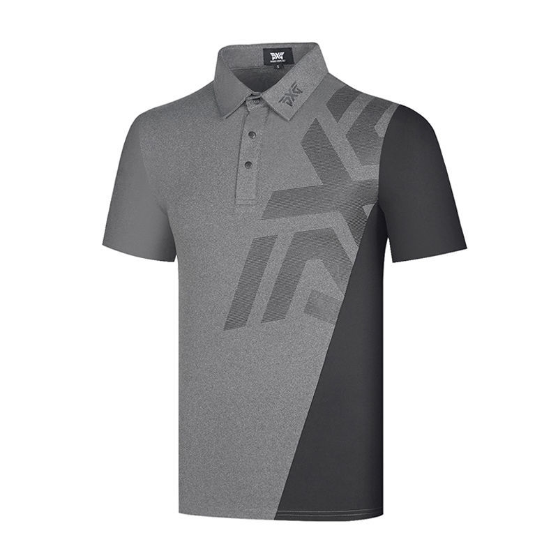 Pxg mùa hè phong cách mới quần áo golf tay ngắn nam t áo sơ mi thể thao polo áo thấm mồ hôi golf quần áo nhanh khô