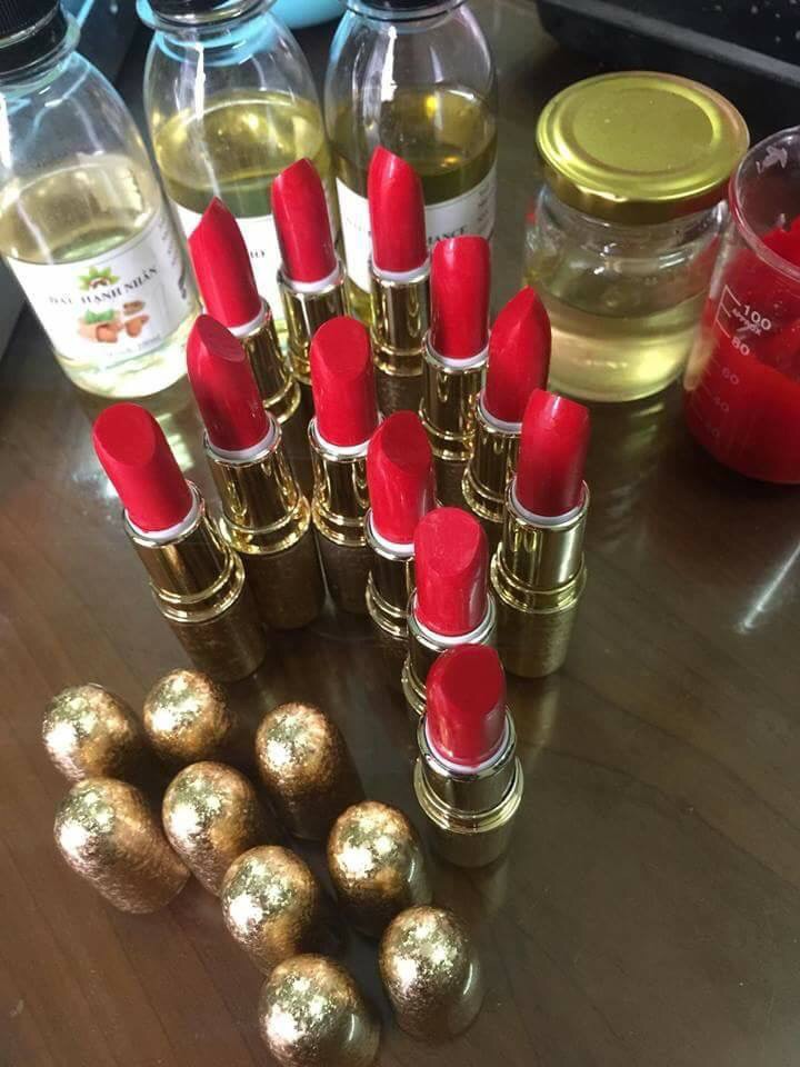 Son Sáp lì Handmade - MÀU ĐỎ TƯƠI