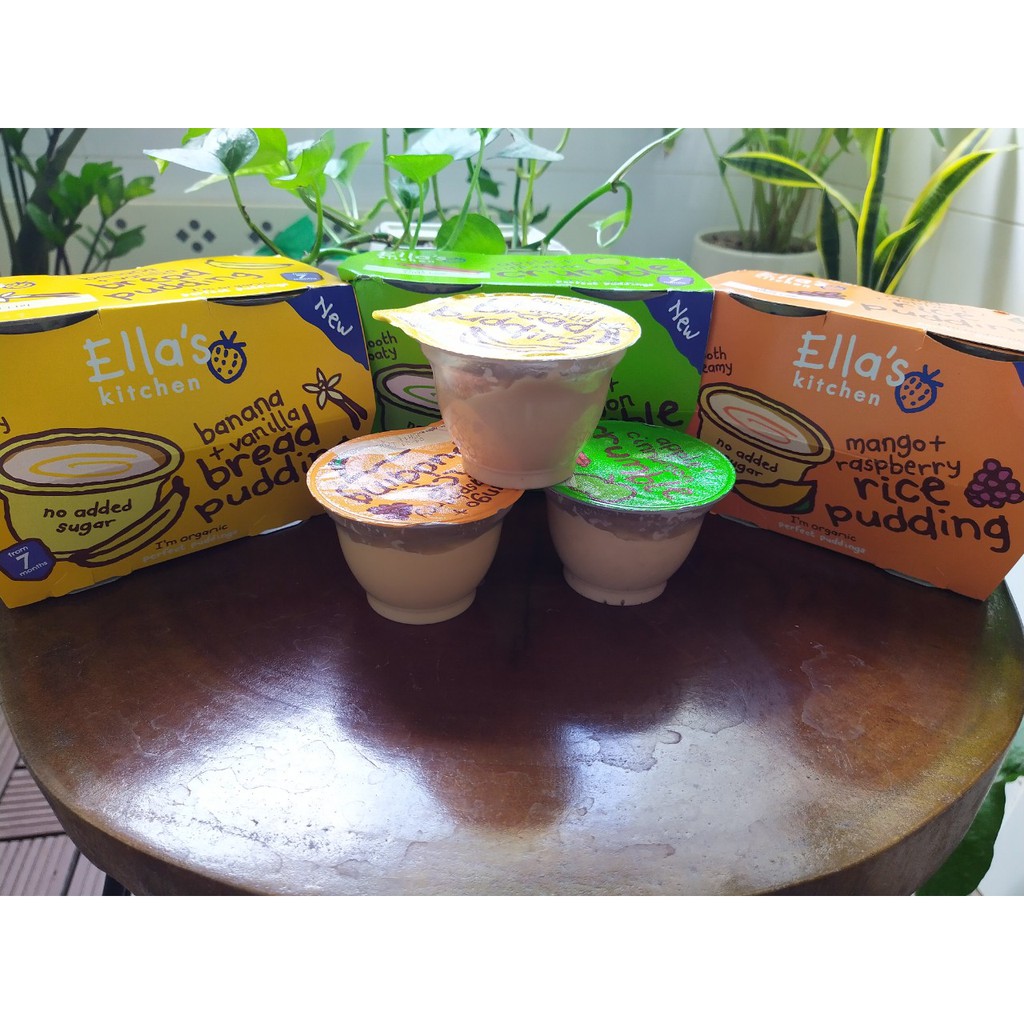 Pudding Ella’s Kitchen Cho Bé 7m+ 4 Hộp x 80g (Hàng Air Anh)