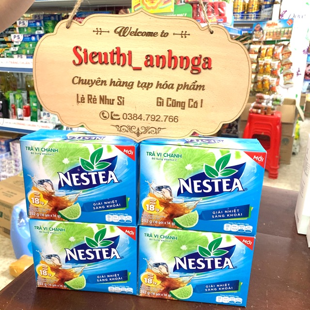 Trà vị chanh nestea hộp 252g