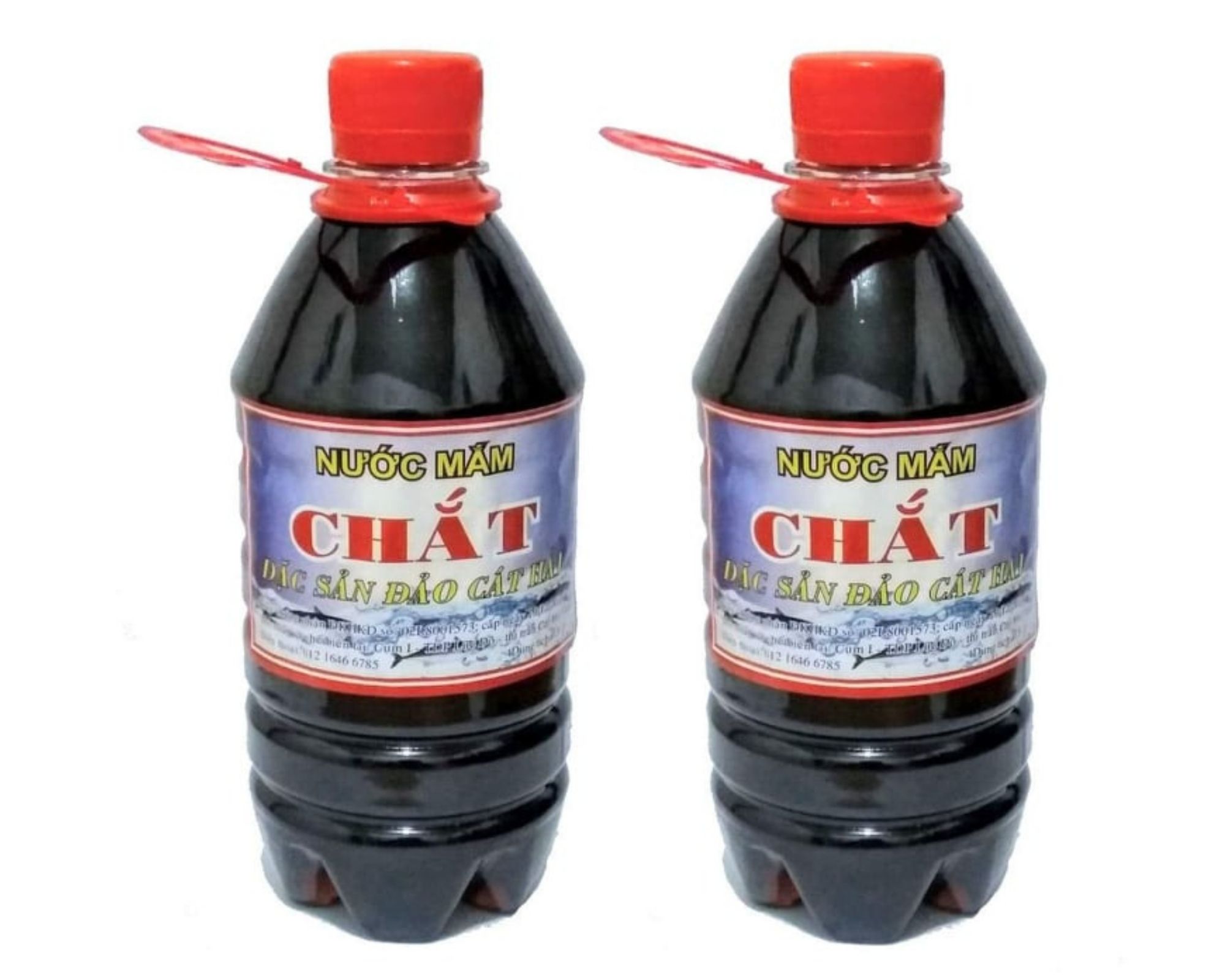 Combo 2 chai - Nước mắm Chắt Cá Quẩn Cát Hải (0.5 lít/chai)