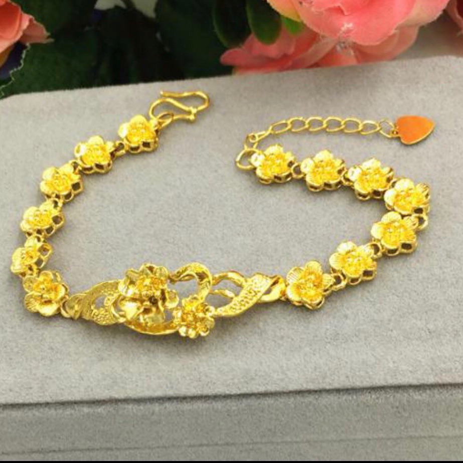 Lắc tay hoa mai mạ vàng 24k mẫu cực đẹp | Lazada.vn