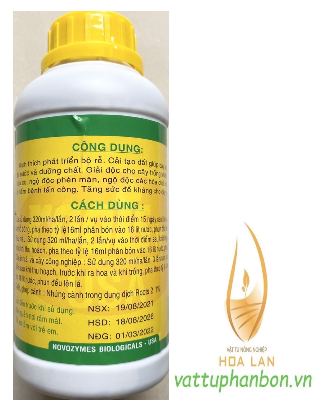 Roots 2 Phân Bón Lá Hữu Cơ & Sinh Học - #495A# 500ml