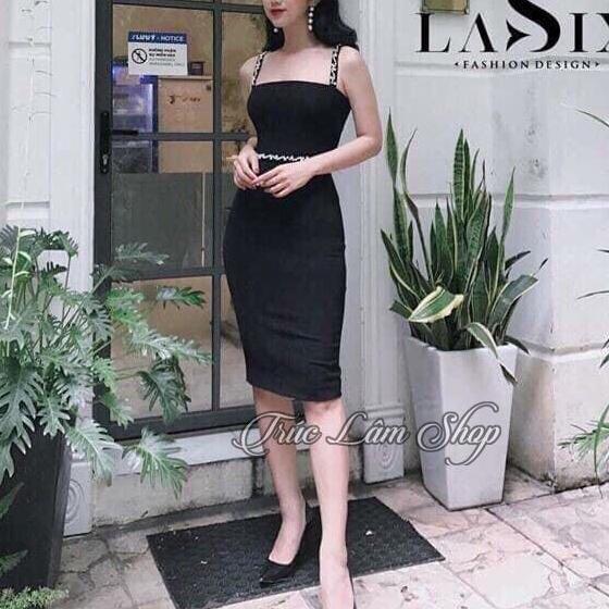 [HCM]Đầm Body 2 Dây Thắt Eo Sexy