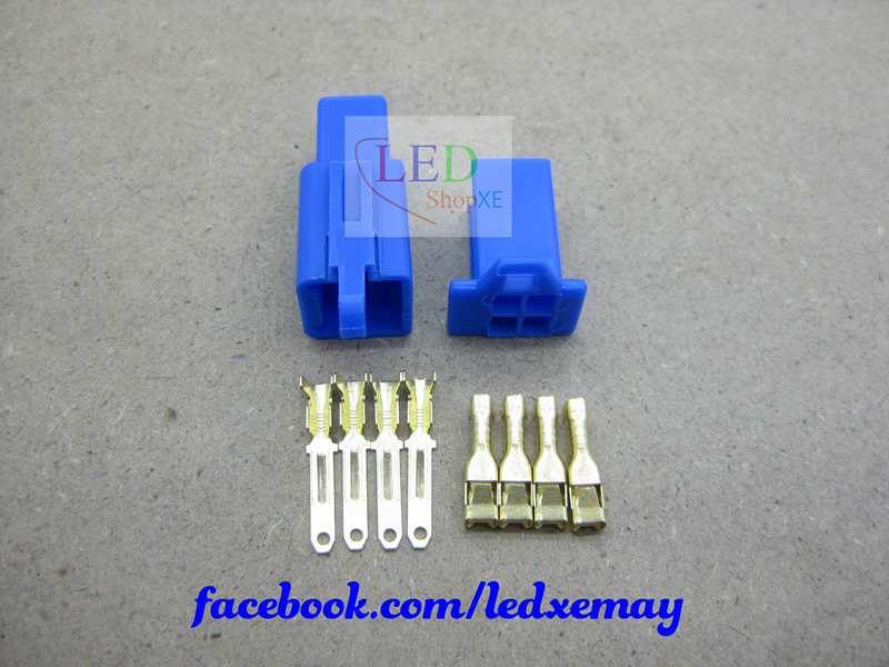 10 bộ Jack cos 4P Xanh dương