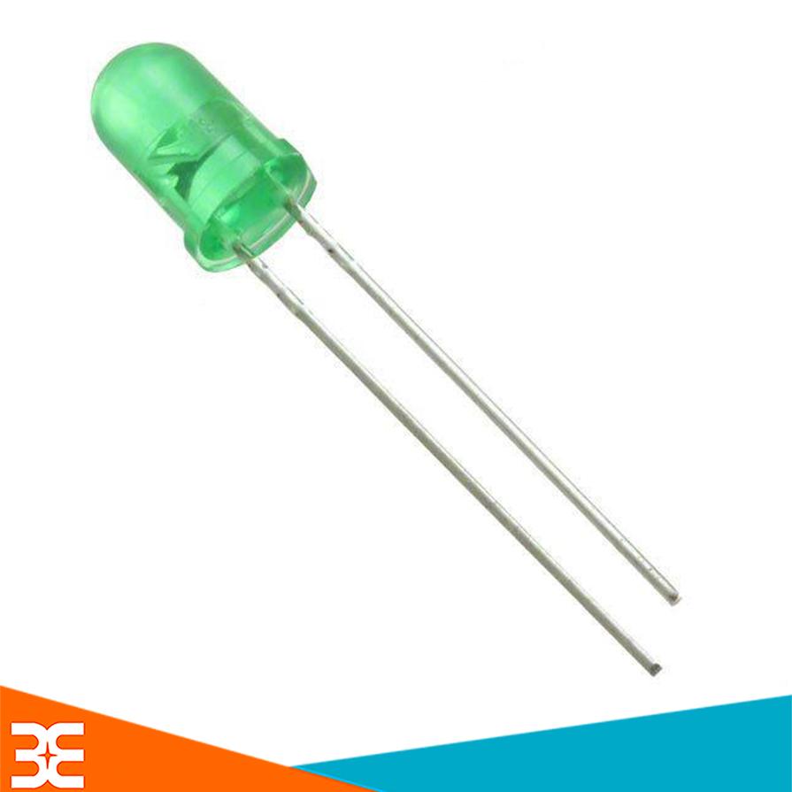 Gói 100 Con Led Phủ Màu 5mm - Xanh Lá