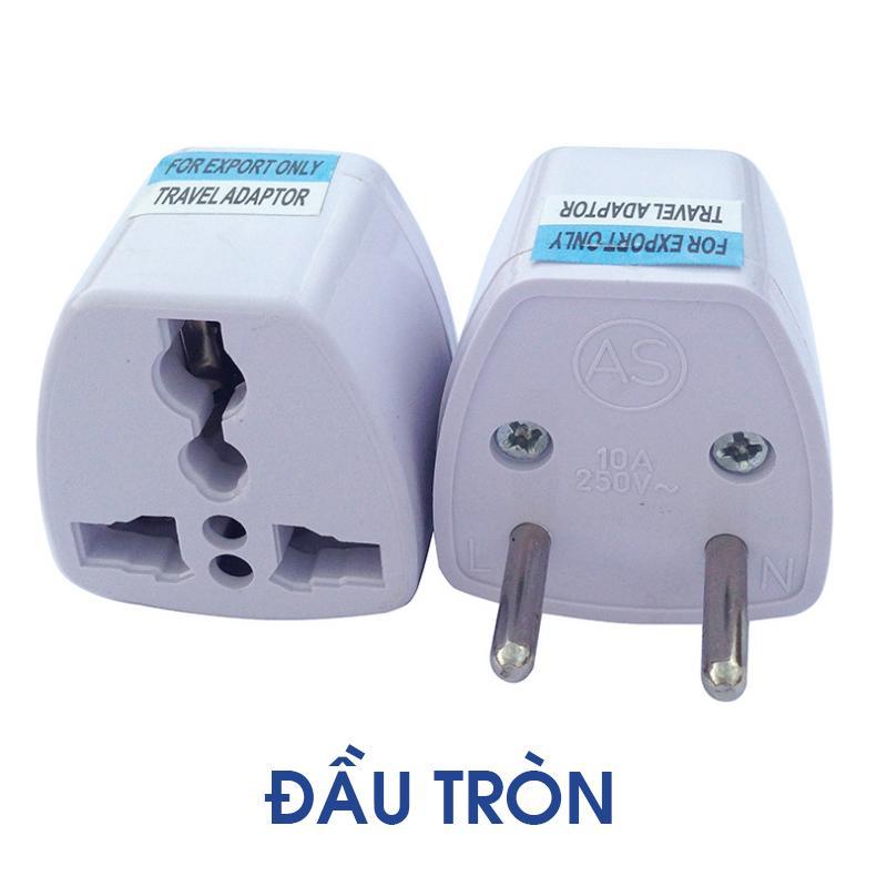 com bo 2 phích cắm chuyển 3 chấu sang 2 chấu tiện dụng - HV Store 458