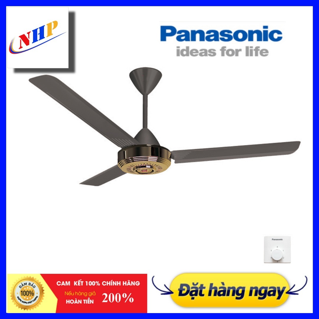 [HCM]Quạt trần 3 cánh Panasonic F-56NCL (2 LOẠI TI -TI 50CM -TI 30CM ) ĐIỀU  KHIỂN HỘP SỐ