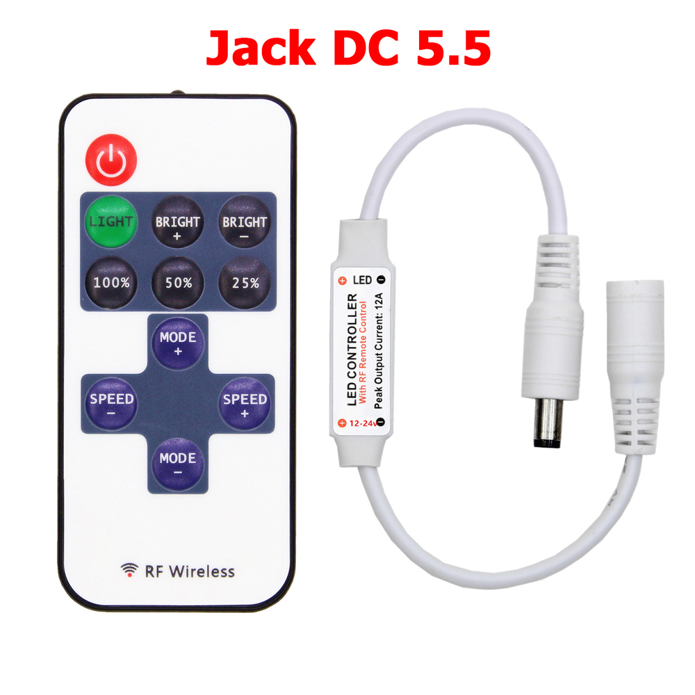 Bộ điều khiển led từ xa RF 433MhZ Remote LED Controller 5 - 24V 12A