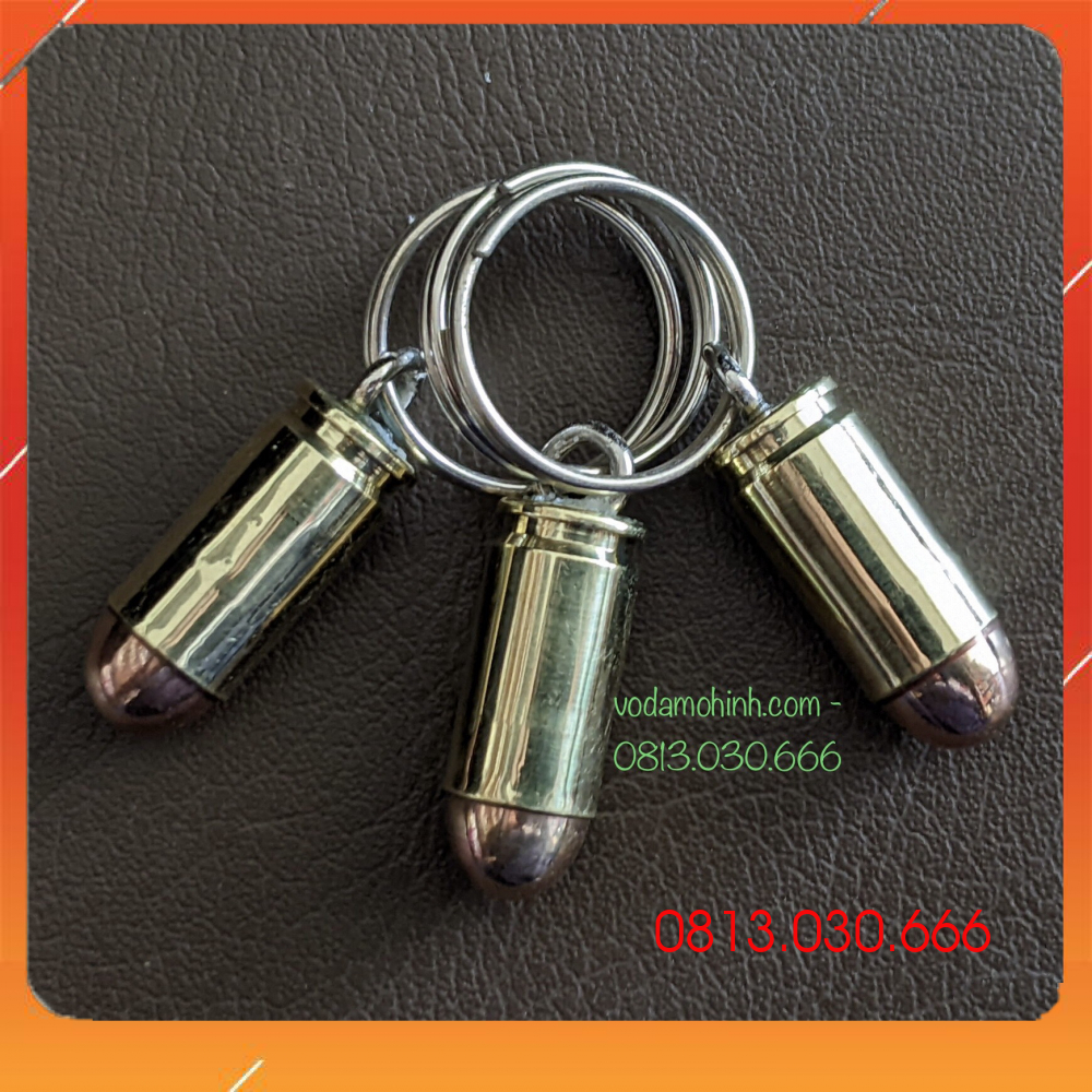 Combo3 móc khóa cattut 9mm đồng