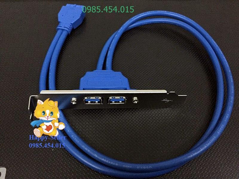 Cable chia 2 cổng USB3.0 cho PC từ chân 20pin