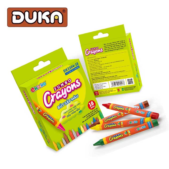 Bút Sáp 18 Màu Jumbo Crayons