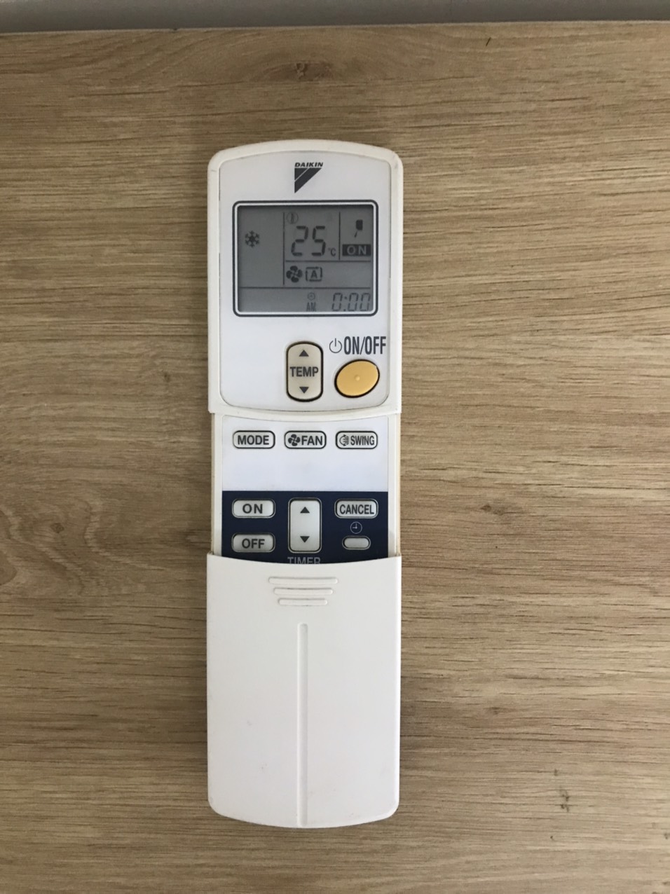 Điều khiển điều hòa daikin 1 chiều ARC423A5 hàng chính hãng bóc máy