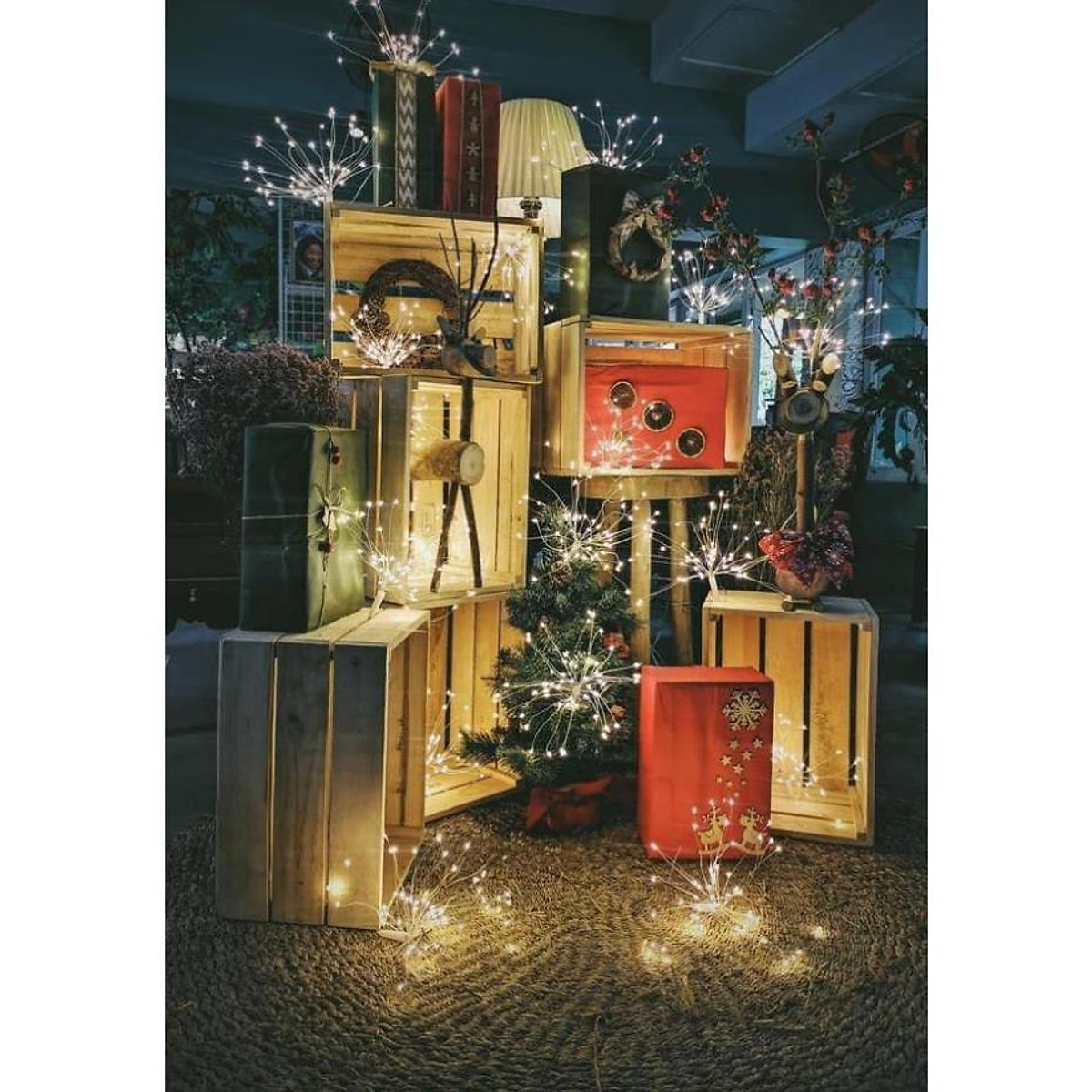 Thùng gỗ decor(40x25x25),gỗ thông mới 100% nhập khẩu