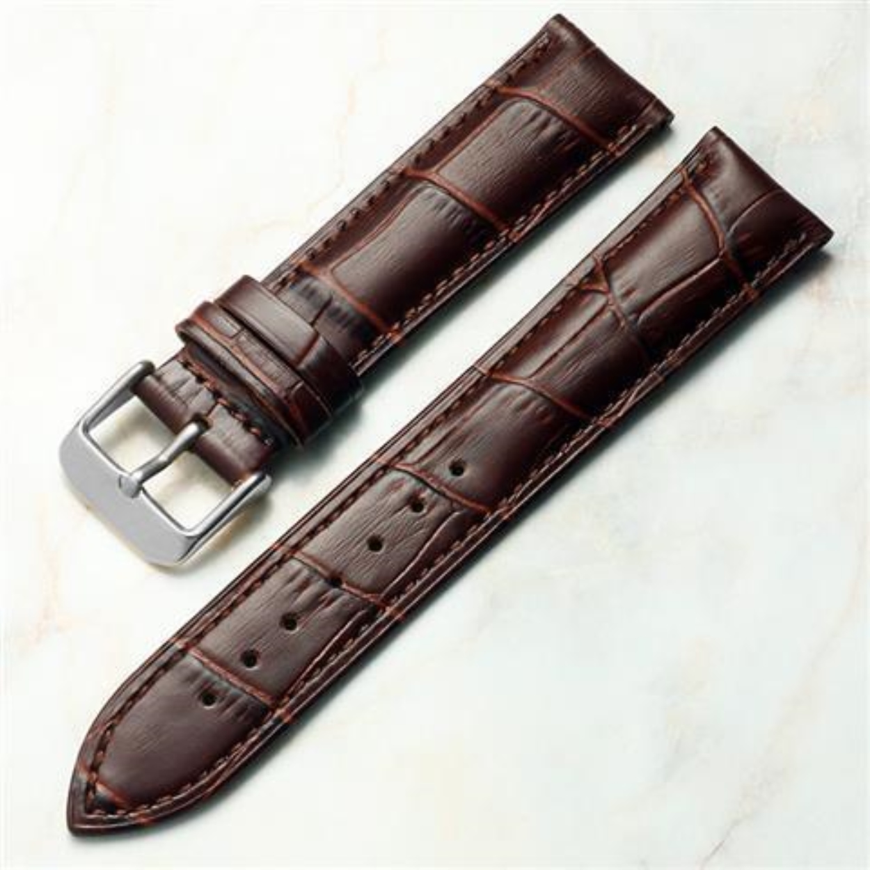 Dây đồng hồ Burberry da bò lớp ngoài Đồng hồ Burberry Burberry nam nữ dây da thật 18 20 22mm