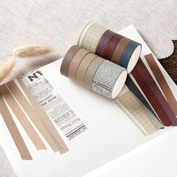 Washi tape set 10 cuộn trang trí scrapbook sổ tay planner ...