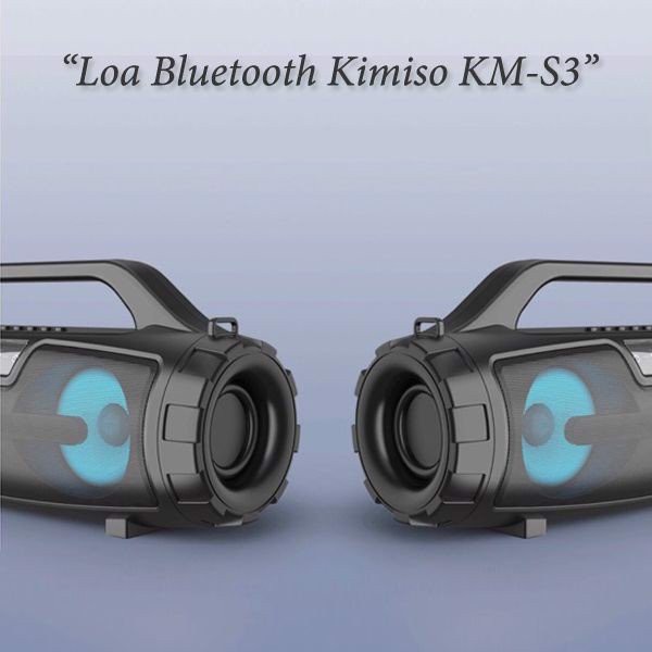 [HCM]Loa Bluetooth Kimiso KM S3 - Kèm Micro Có Dây