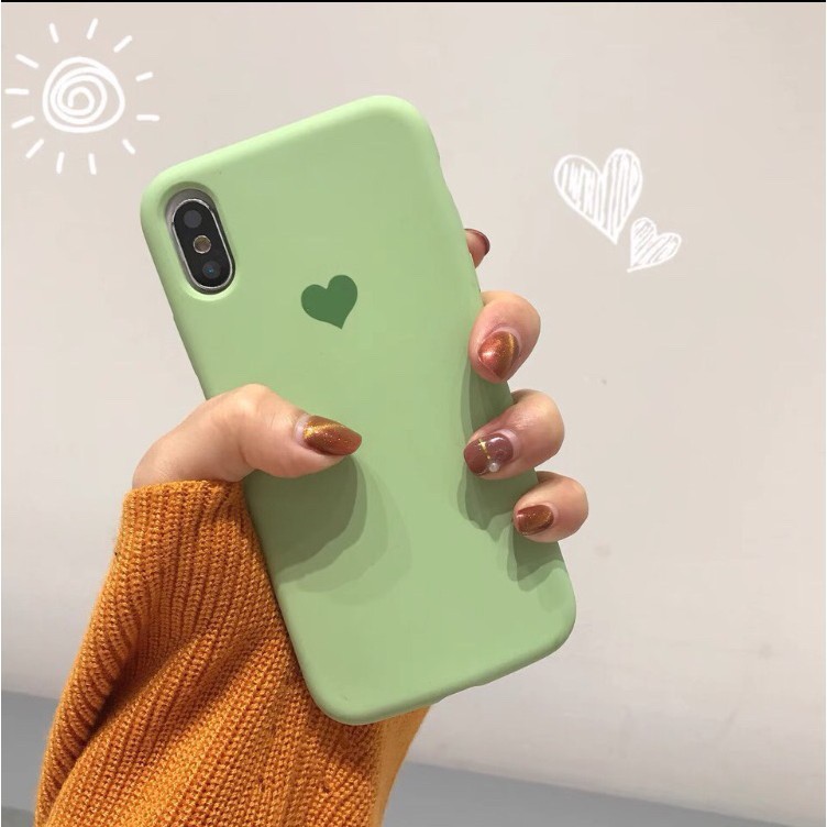 Ốp Lưng Chống Bám Bẩn Tim dành cho iP6/6s/6Plus/6sPlus/7Plus/8Plus/iPX/IPXS