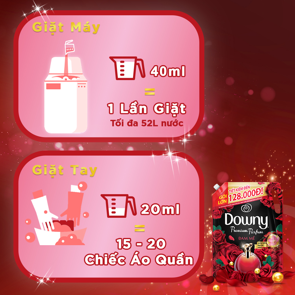 Nước xả vải Downy Đam Mê 3 lít