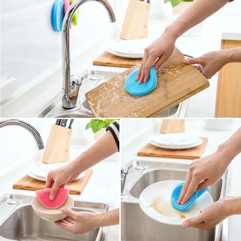 Set 5 Miếng Rửa Bát Silicon