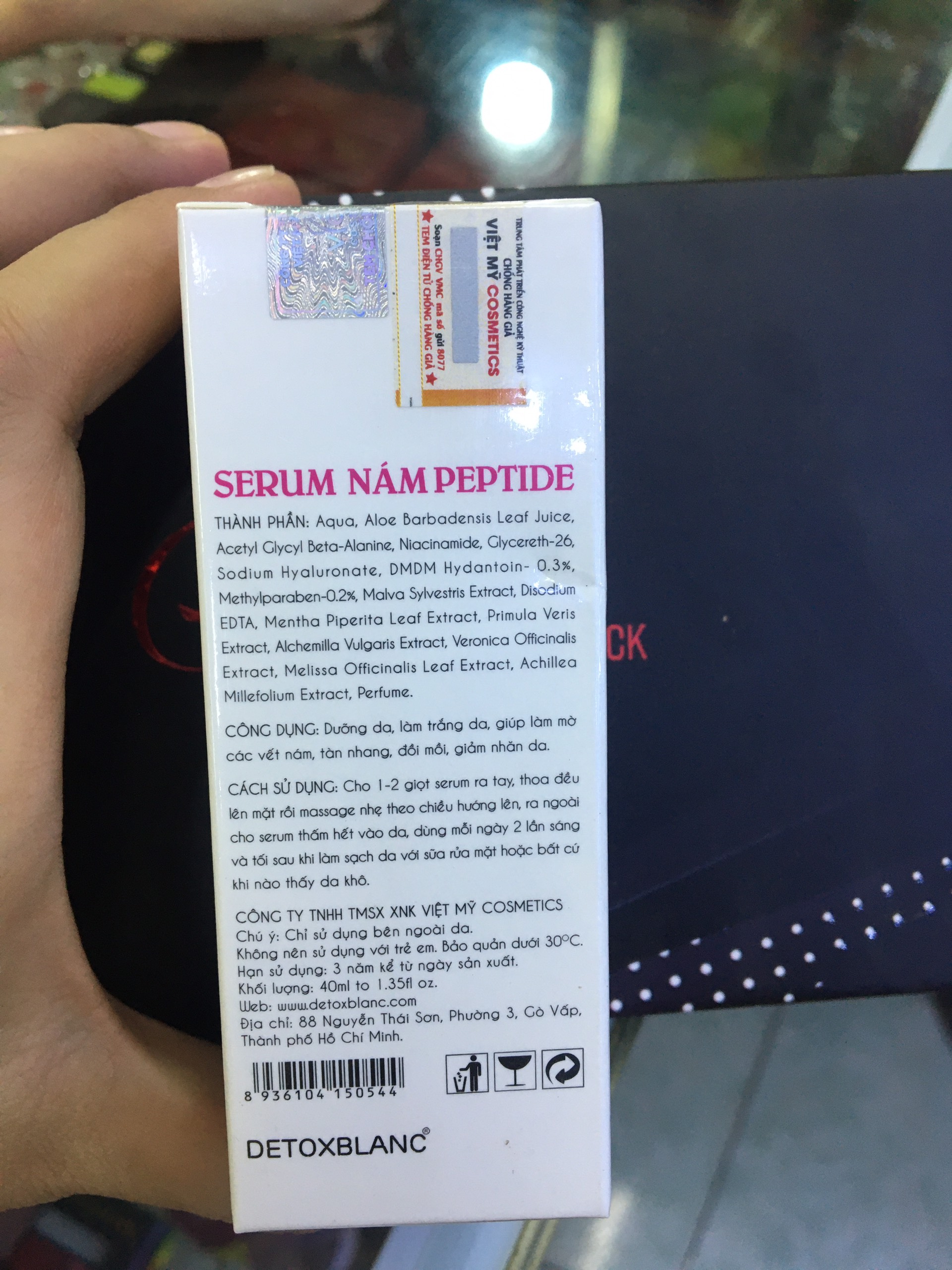 Serum Ngừa Nám Essence Peptide Detox Blanc - 30ml