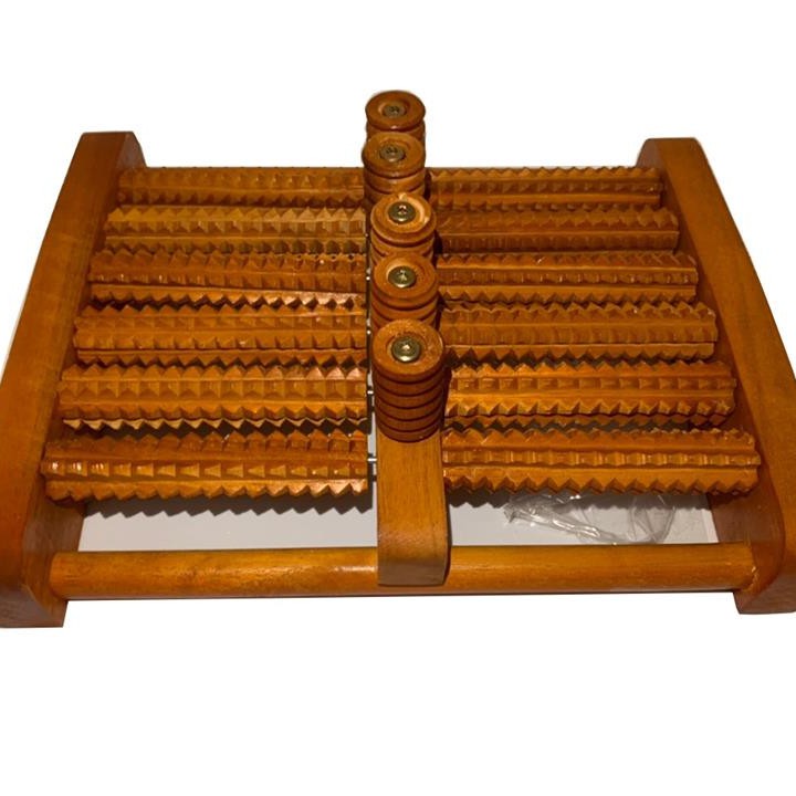 [HCM]Bàn lăn chân gỗ Massage 6 hàng ( 31 x 24 x 10 cm)