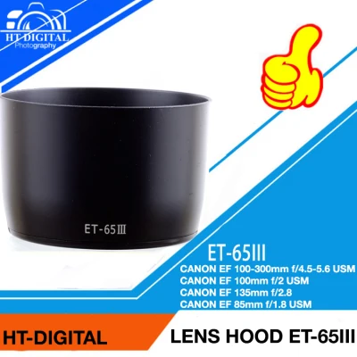 Loa che nắng hood ET-65III ống kính Canon EF 85mm / EF 100mm / 135mm F2.8 / 85mm f1.8