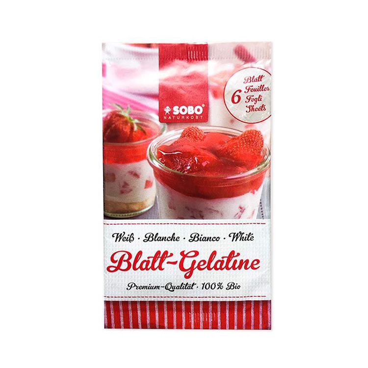 Gelatine hữu cơ dạng lá - bột làm thạch (Sobo)