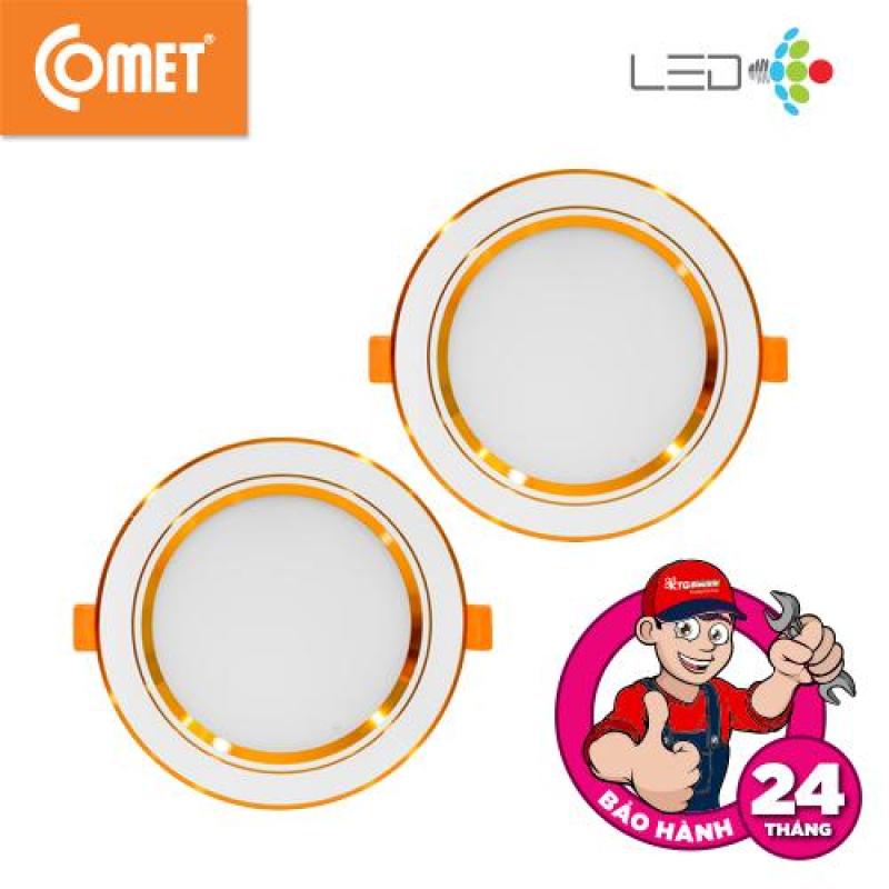 Bộ 02 Đèn Led âm Trần đổi màu Siêu Mỏng 9W Comet CD03M0090