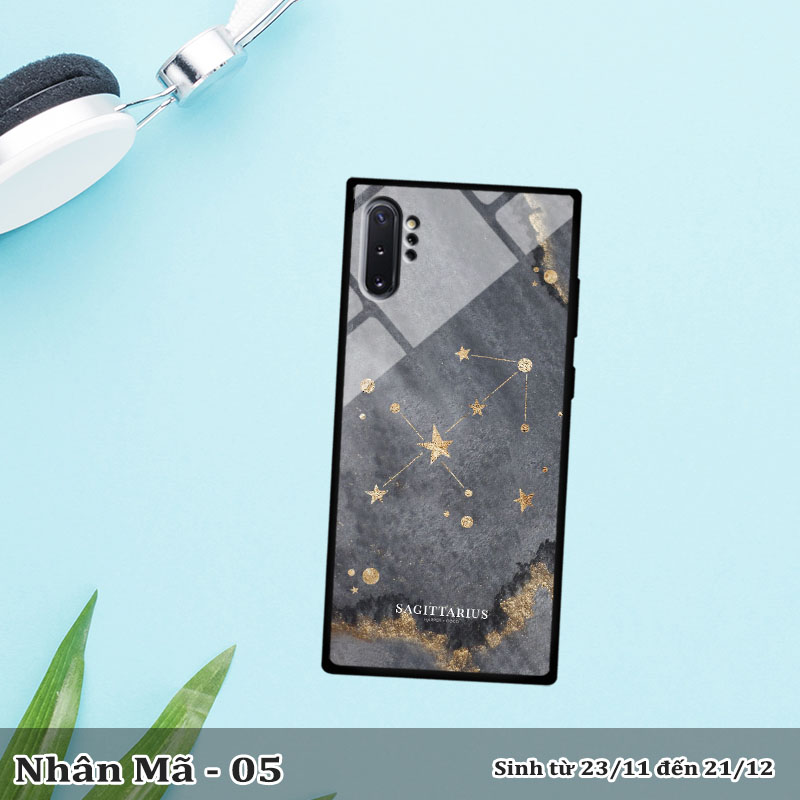 Ốp kính Samsung Note 10 Plus in cung hoàng đạo