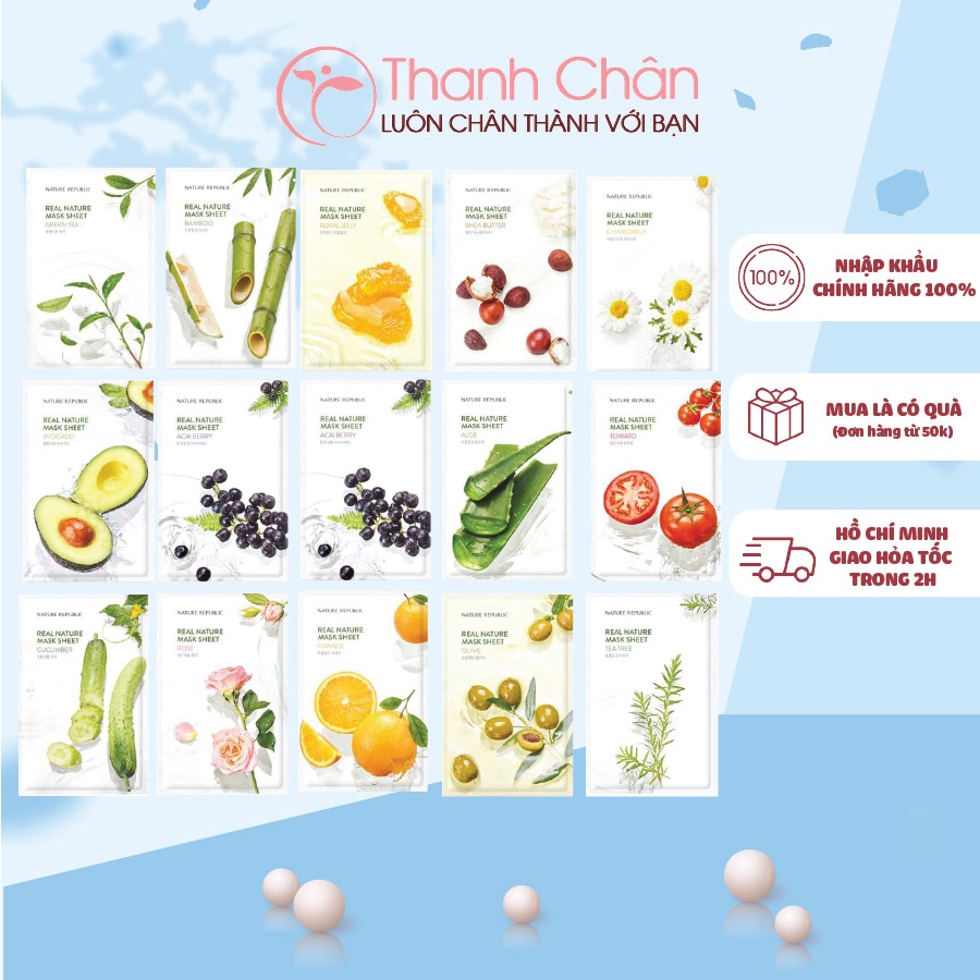 Mặt nạ giấy Nature Republic Real Nature Mask Sheet