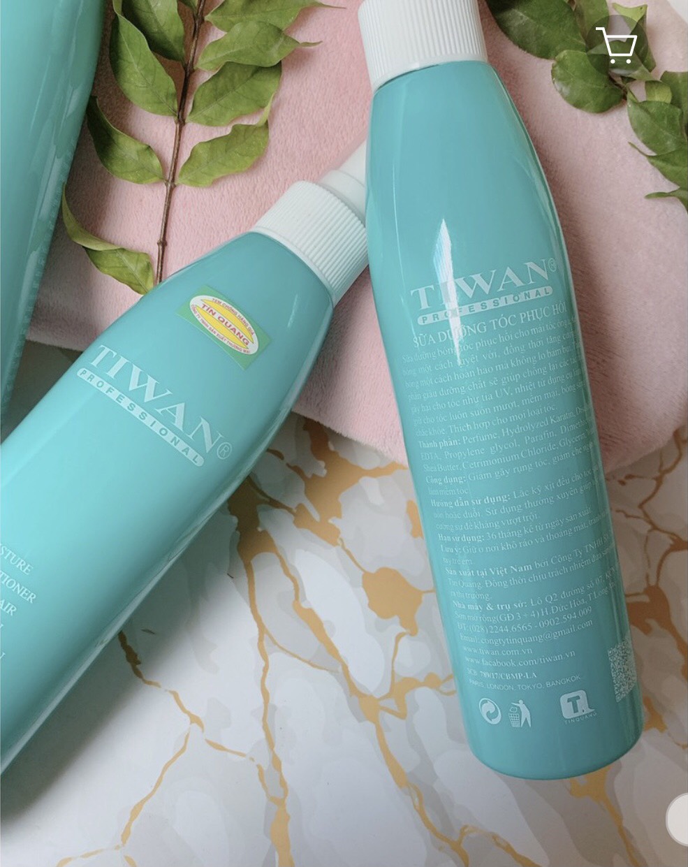 SỮA DƯỠNG TÓC TIWAN 250ML  chai xanh