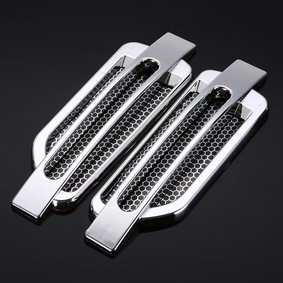 [HCM]Bộ 2 mang cá dán sườn xe ô tô MC025 (đen)