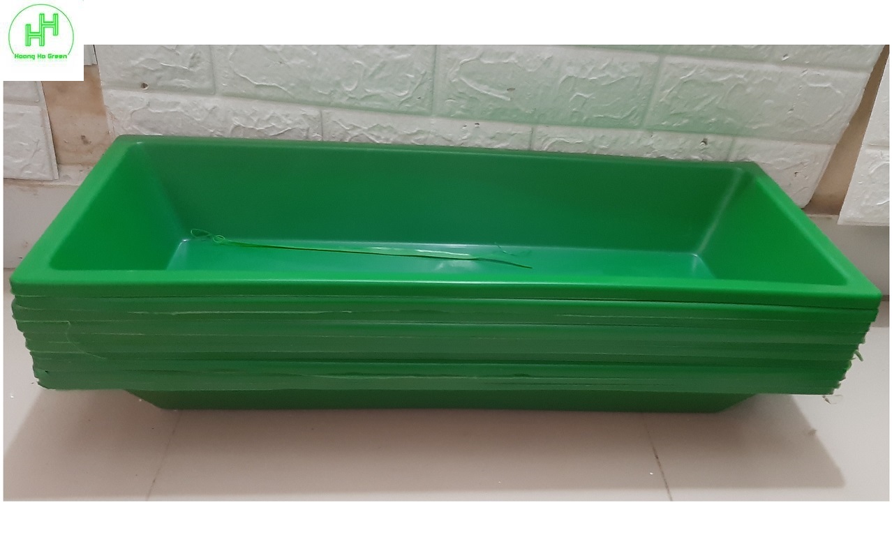 10 Máng/Khay Nhựa Làm Mát Cho Lan, Máng Ăn, Uống Cho Lợn, Gà, Kích Thước 60x24x10Cm