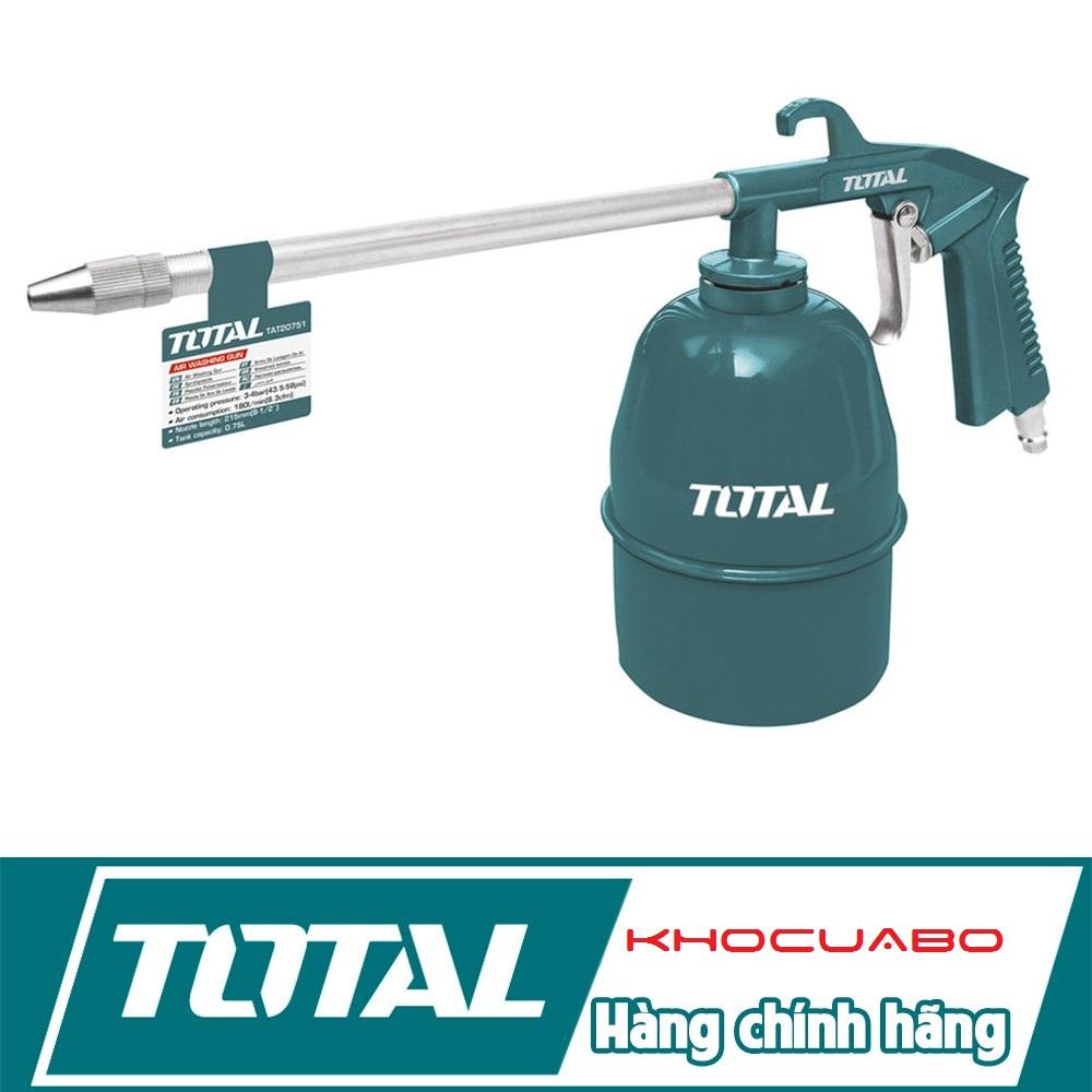 "dụng cụ châm nhớt total tat20751 3-4bar , 180l/phút , chiều dài vòi 215mm"