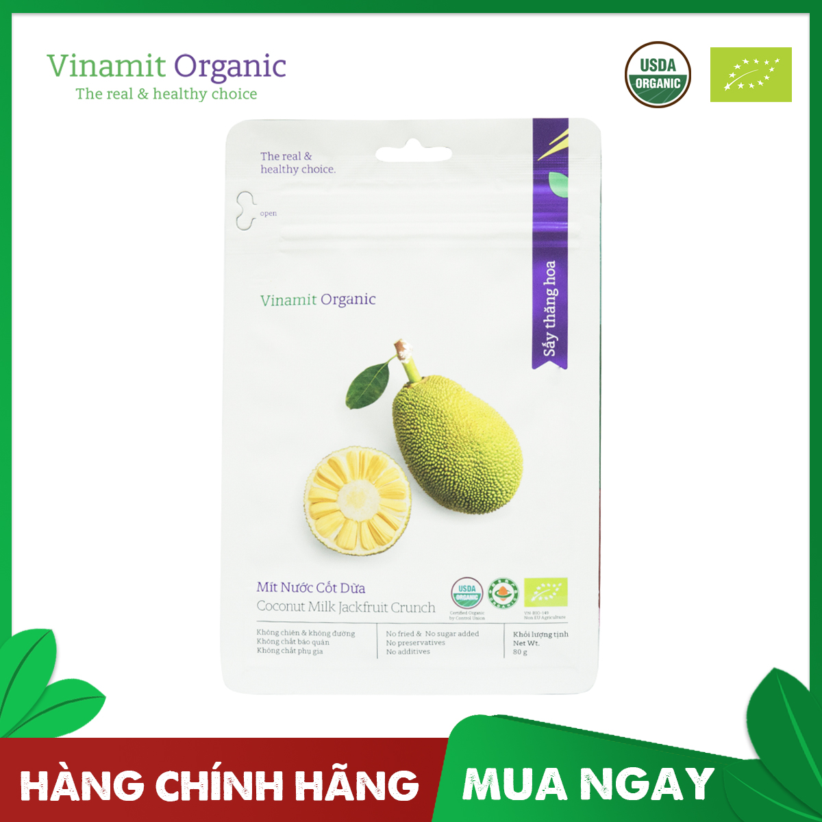 Mít sấy lạnh Vinamit 100g