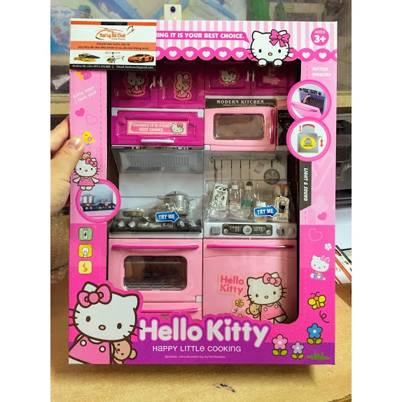 Đồ chơi nhà bếp màu hồng Hello Kitty 918