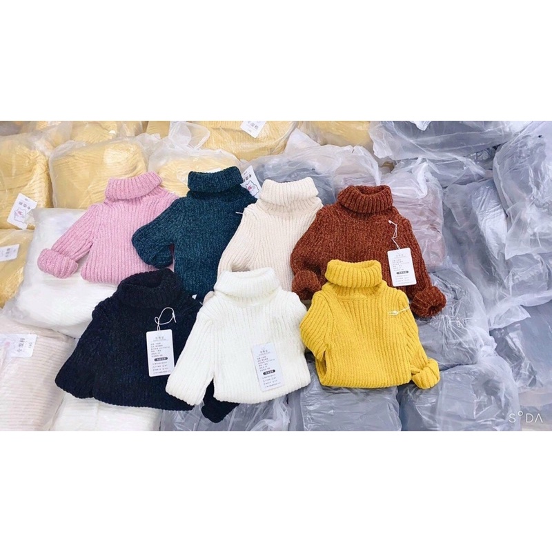 áo len nhung cổ lọ siêu cao cấp size 10-40kg