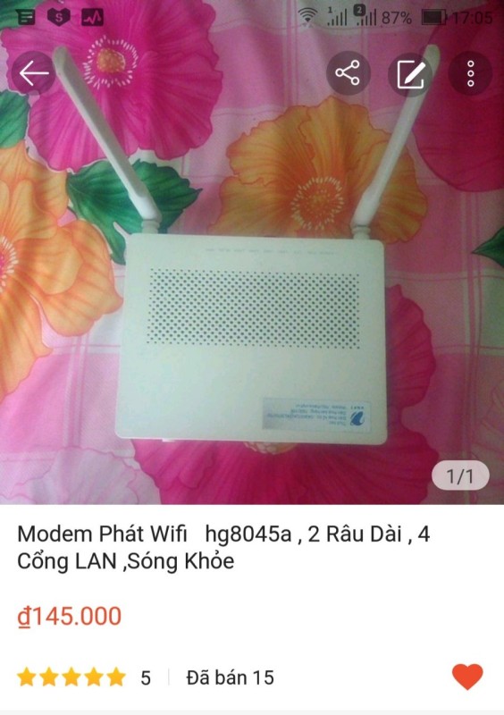 modem wifi Huawei 8045A của VNPT