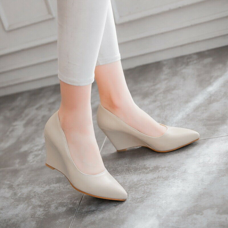 Giày Cao Gót Bít Mũi Đế Xuồng Enako TP13264